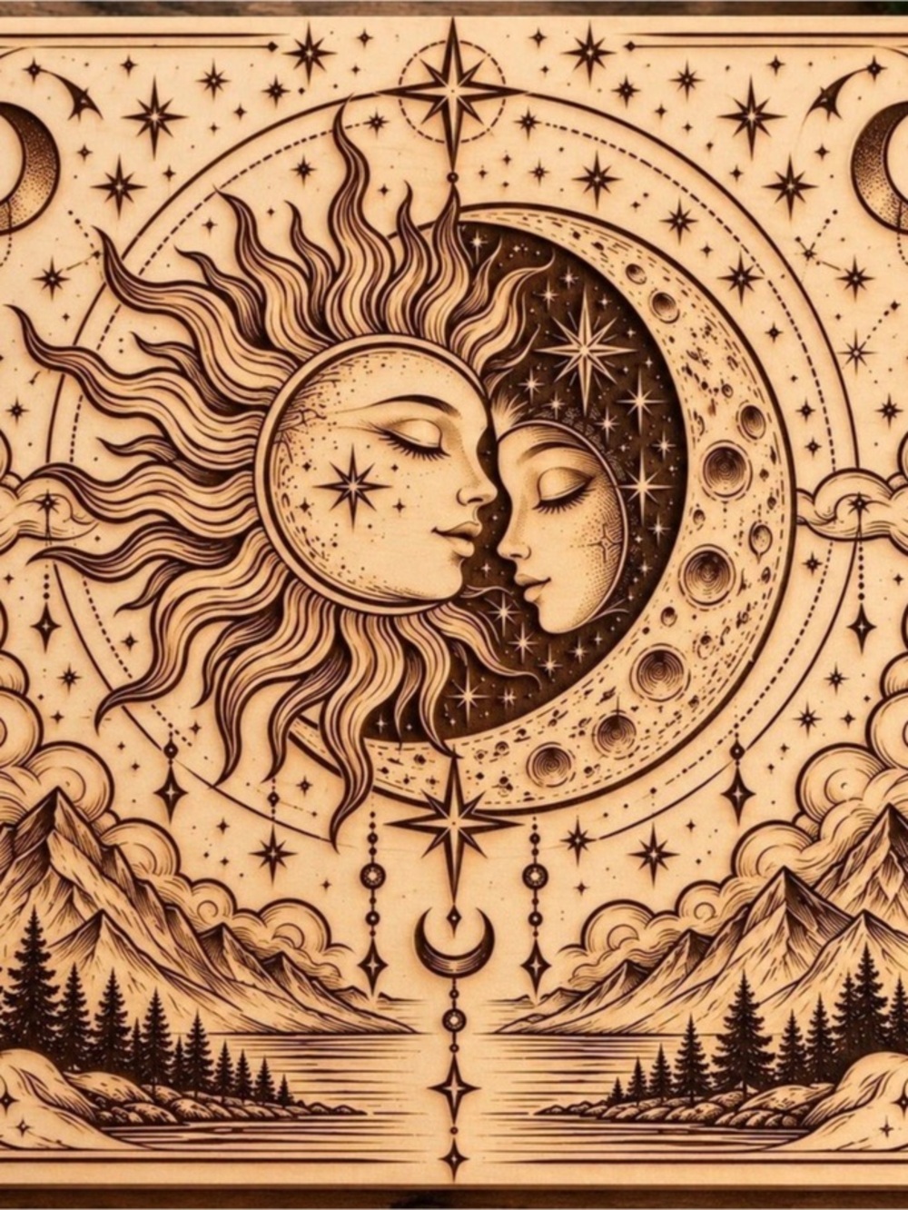 Custom Made Celestial Engraving